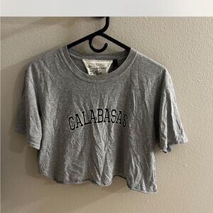 Calabasas Gray Crop Top from tee and cake (topshop UK)
